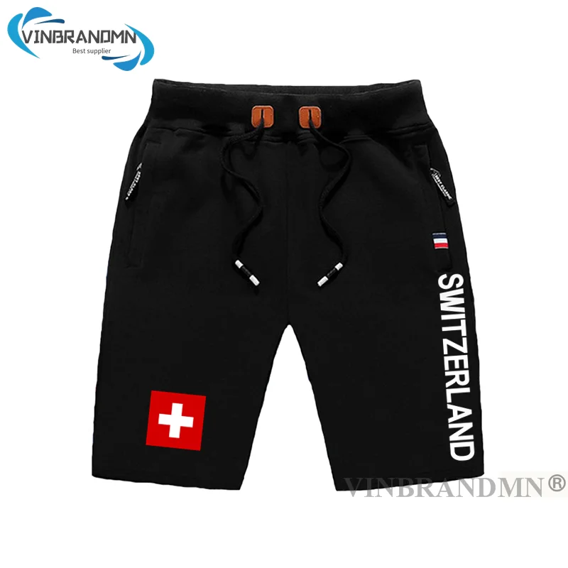 

Swiss Confederation Switzerland mens shorts beach new men's board shorts flag workout zipper 2023 CHE CH Confoederatio Helvetica