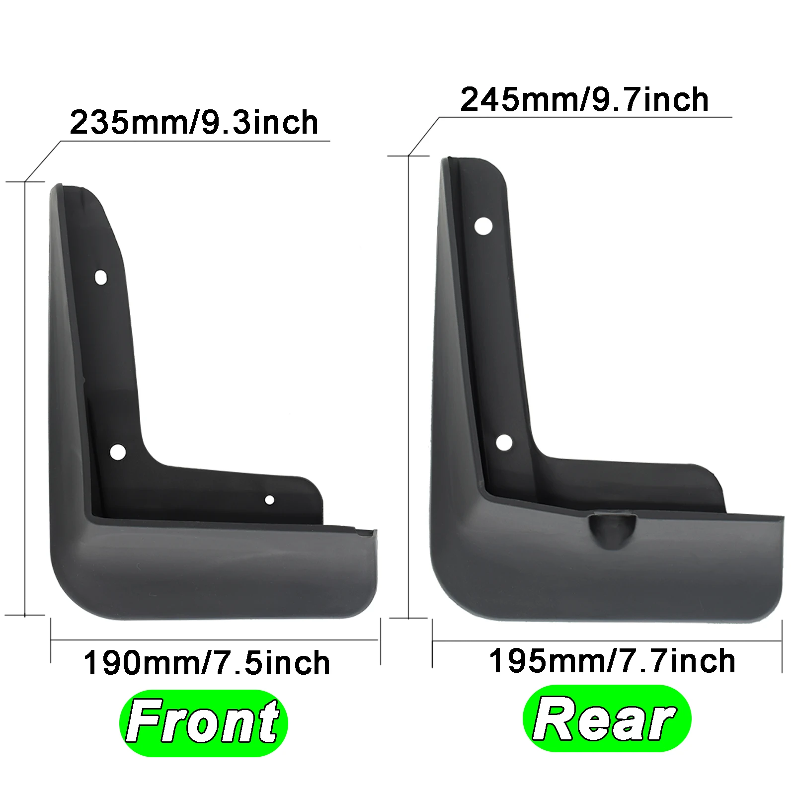 Set Molded Car Mud Flaps Splash Guards For KIA K5 Optima DL3 2020 2021 Mudflaps Front Rear Wheel Tire Mud Shield Cover Protector