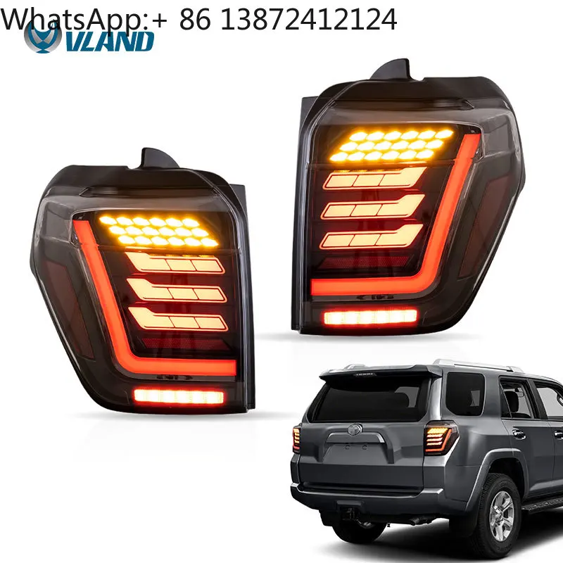 

VLAND Factory New Design LED Tail Lamp Taillight 2014-2021 With Sequential Turn Signal Rear Light for Toyota 4RUNNER