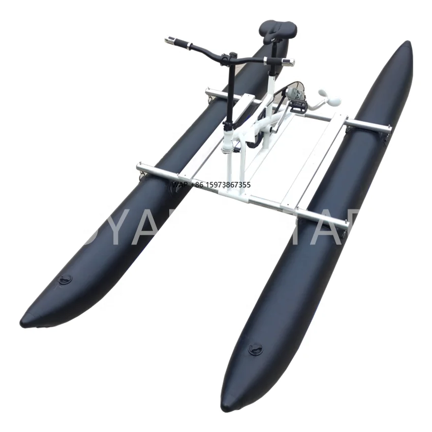 

2025 New Models Inflatable Pontoon Water Bikes Pedal Boat on Sale Easy to Disassemble and Install