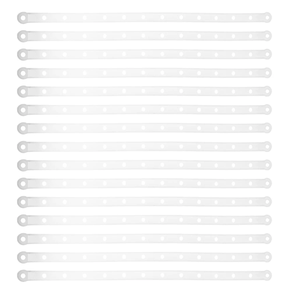 

30pcs Hanger Connector Strips Plastic Hanging Display Rack Clothes Connecting Strips Closet Retail Space Saving