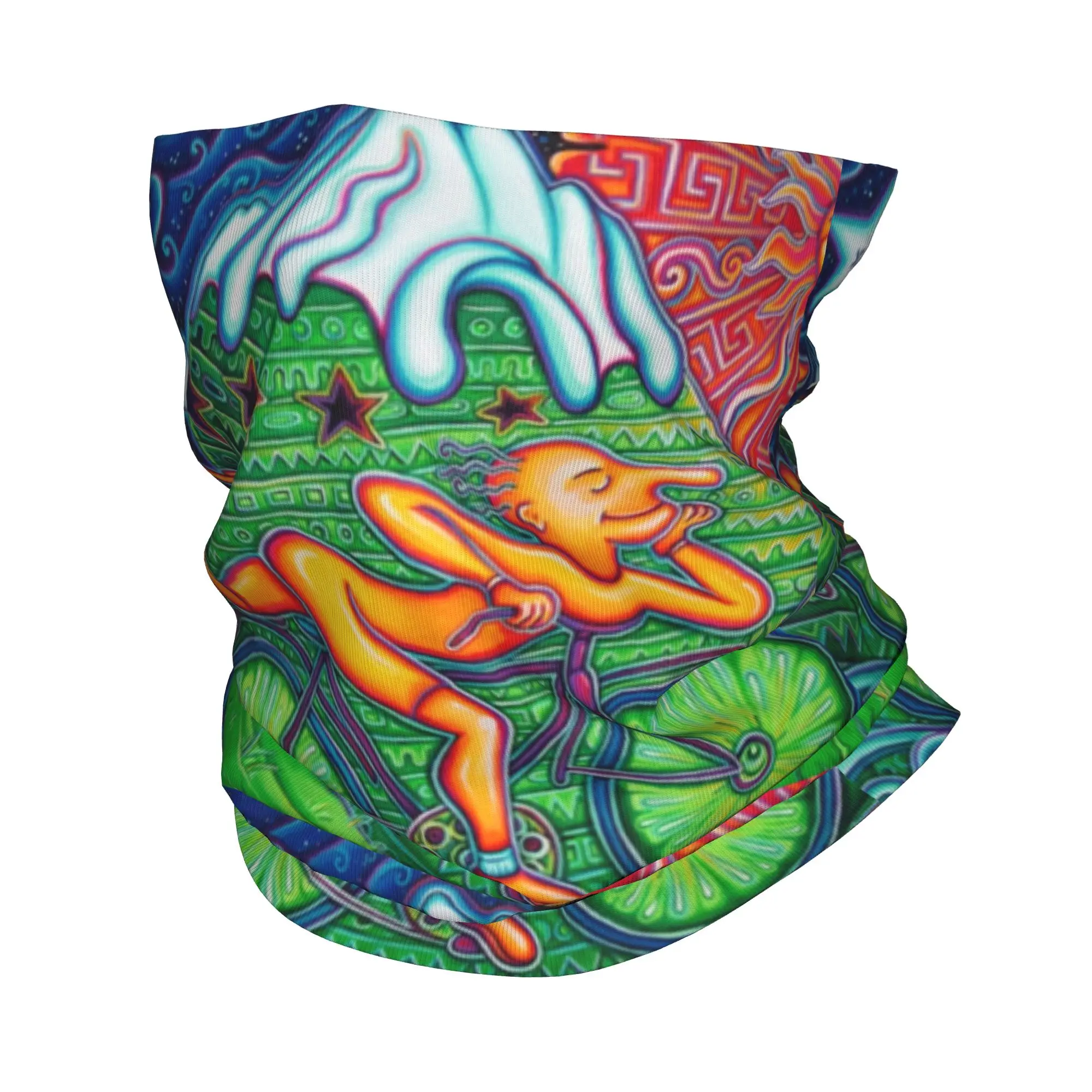 

Пользовательский велосипедный день Альберт Хоффман Бандана Шея Гетры для лыжного бега Мужской шарф с запахом Lsd Acid Blotter Вечеринка Балаклава Теплее