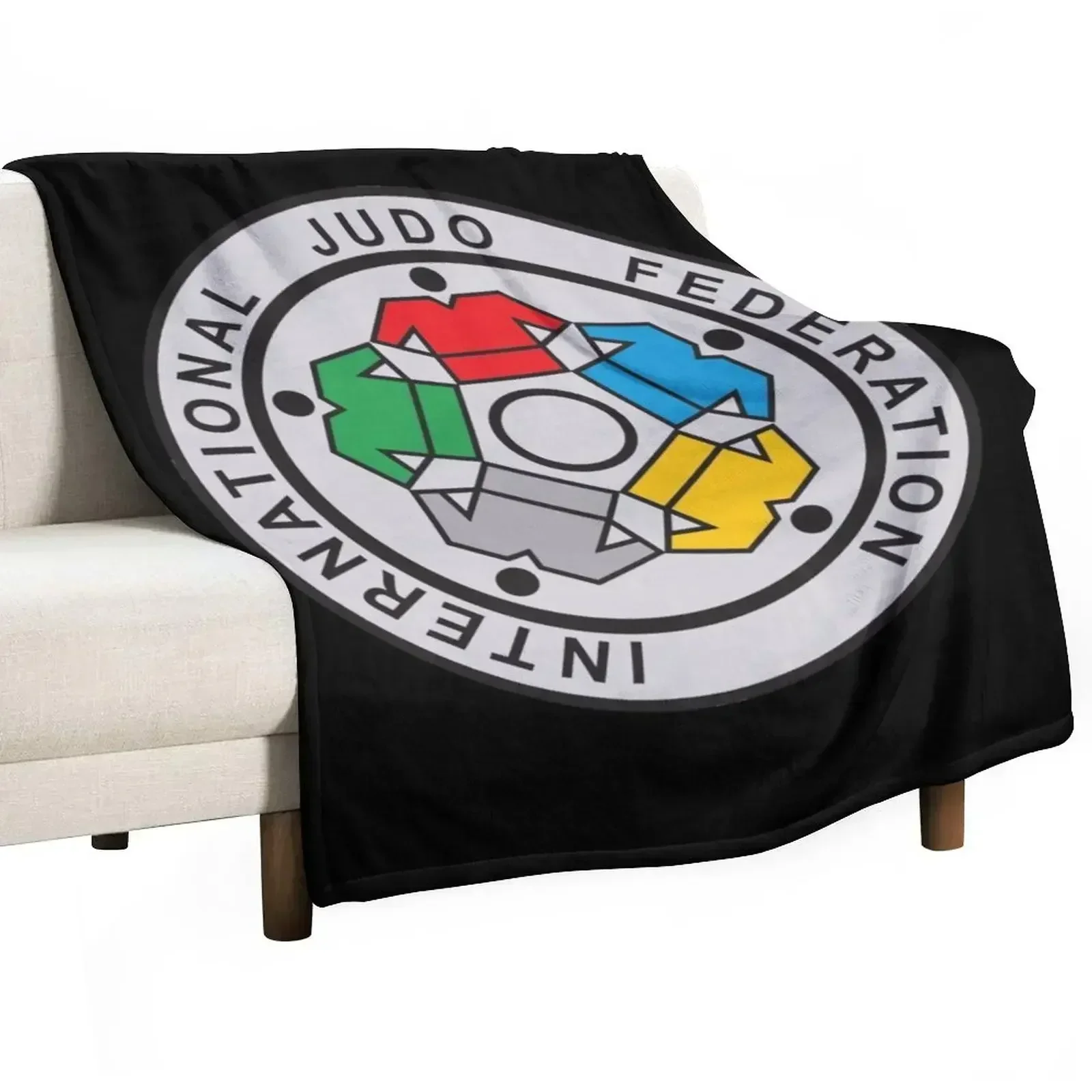 International Judo Federation Throw Blanket for sofa for winter Soft blankets and throws Blankets