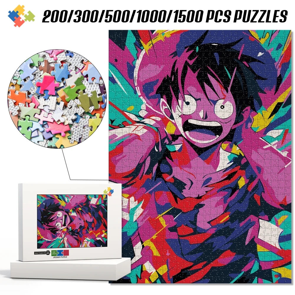 

Classic One Piece 1000 Pieces Jigsaw Puzzle Hd Printing Thick Pieces Durable Decompression Toys Diy Art Puzzles for Home Decor