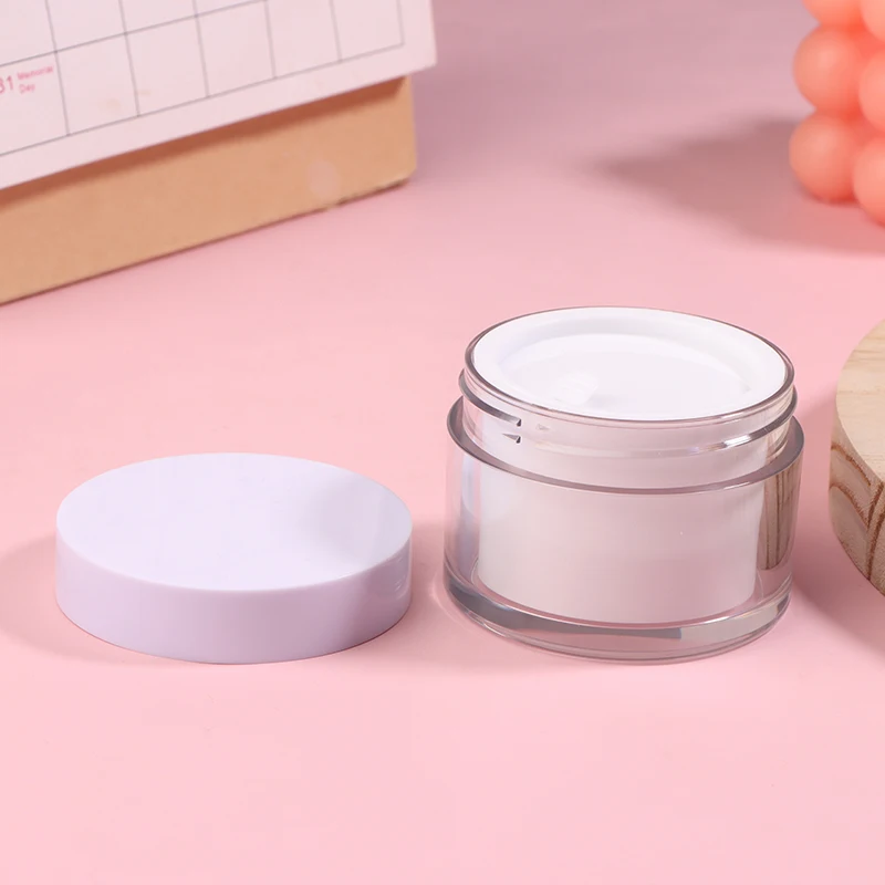 1PC Round Refillable Bottles Plastic Empty Cosmetic Jar Makeup Container Face Cream Eyeshadow Gel Suncreen Perfume Travel Bottle