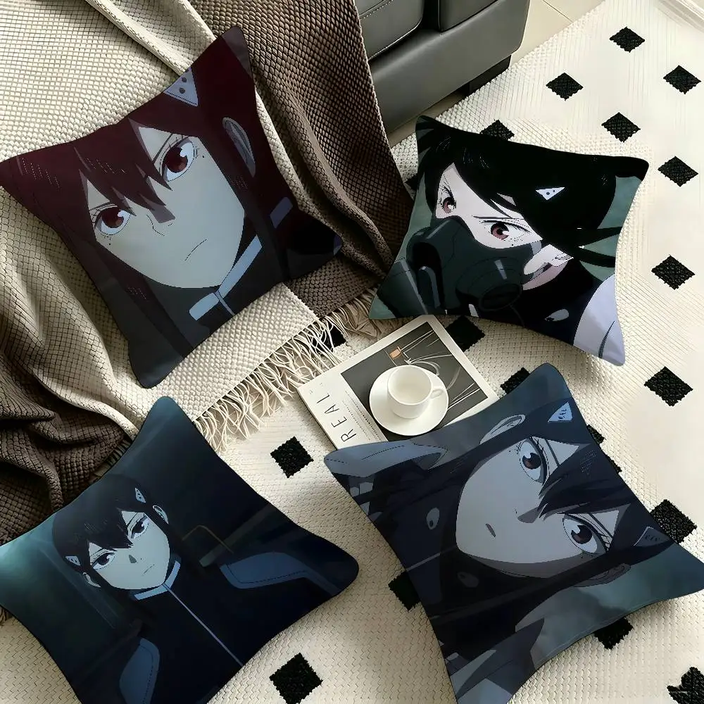 1pc Mina Ashiro Kaiju No. 8 Pillow Case Fashion Square Pillowcase Bedroom Sofa Room Ins Decoration Leisure