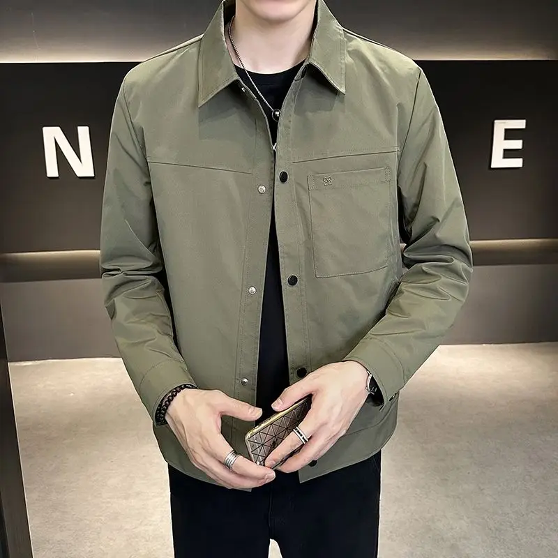 

Autumn Winter New Style Cotton Jacket Men's Trendy Korean Style Outdoor Slim Fit Casual Cotton Trend Coat Windbreaker