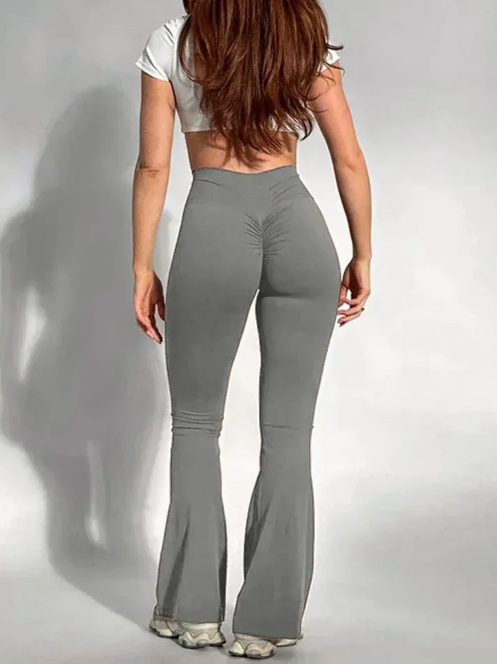 Fitness Yoga Leggings Women's Sports Gym Pants Long Pants Three-acetate Fiber 100% Buttock Shaping Workout Casual Pants