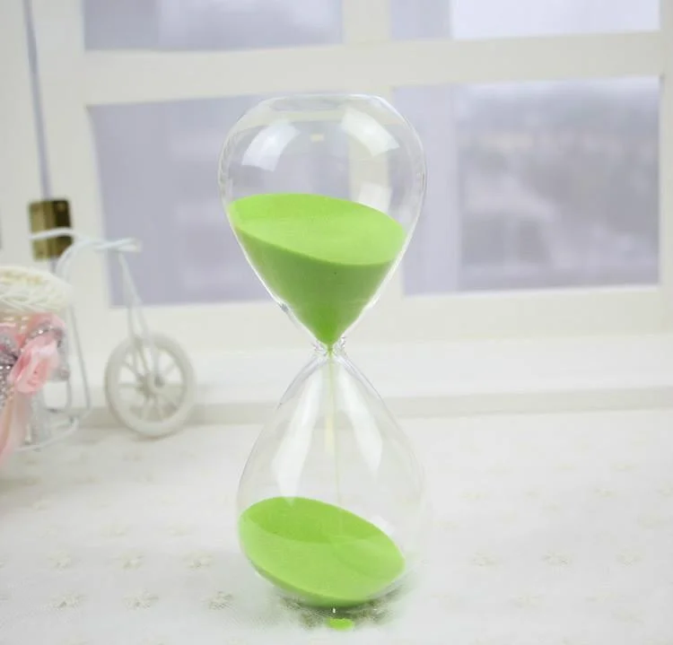 5/15/30/60 Min Creative Colored Sand Glass Hourglass Modern Minimalist Home Decoration Crafts Gift Desktop Ornament Office Timer