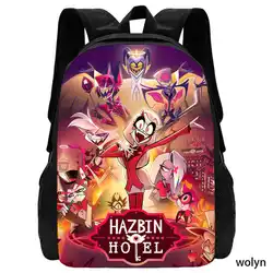 Mochila Hazbing Anime Hotel School Backpack ,School Bags for Boys Girls ,Large Capacity Cartoon Children Backpack for School,