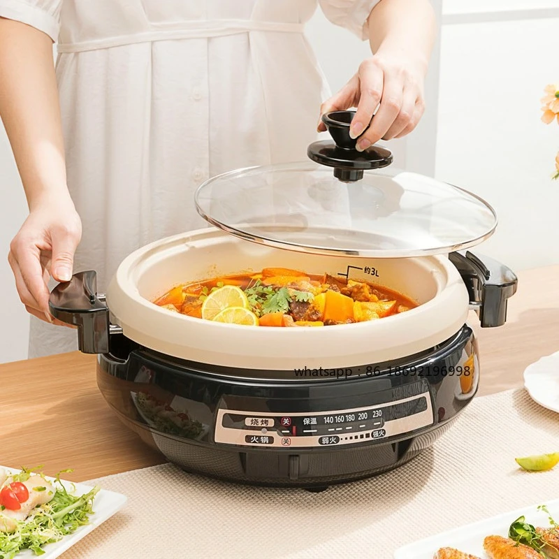 Electric Hot Pot EP-LAH15/PEH20/RAH/PVH30C Multi-functional Frying and Cooking Electric Heating Pot