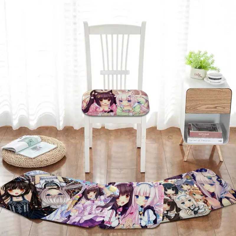 

Anime Nekopara Movie Cushion Simplicity Multi-Color Dining Chair Circular Decoration Seat Office Desk Outdoor Garden Cushions