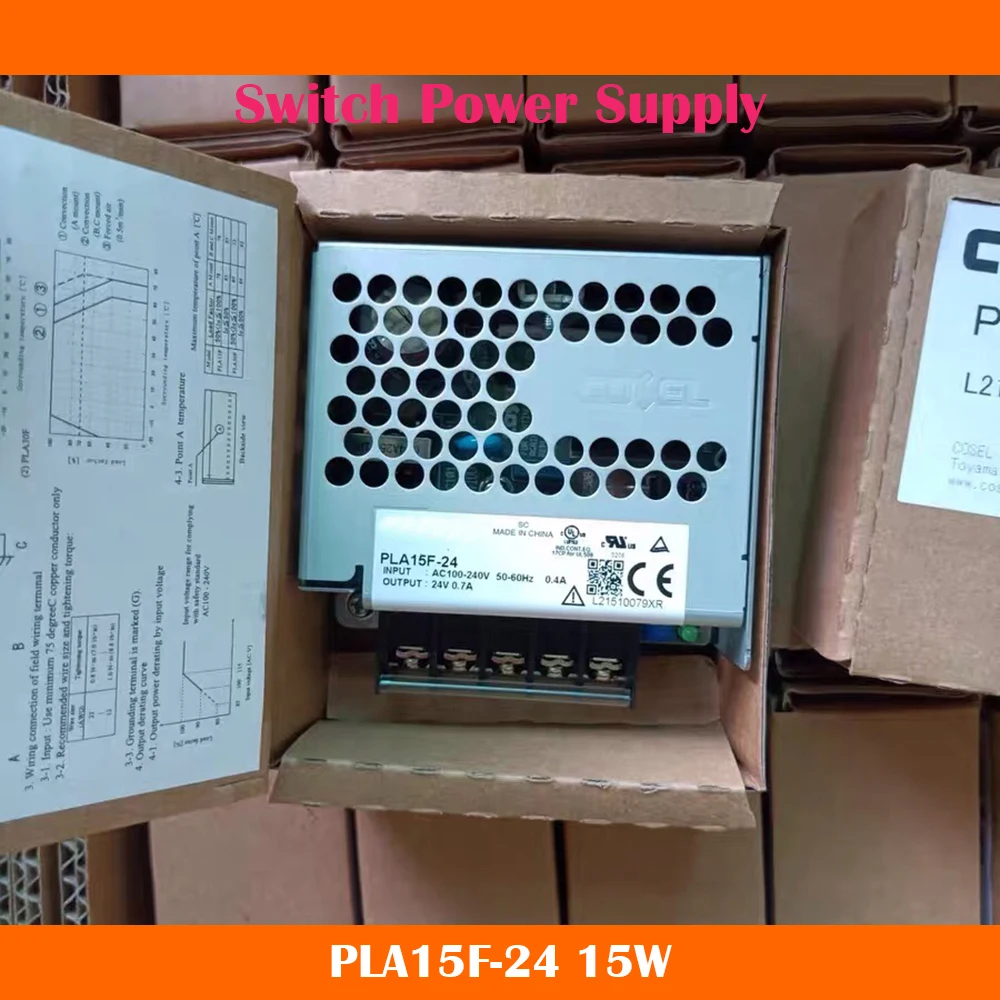 

PLA15F-24 15W For COSEL INPUT AC100-240V 50-60Hz 0.4A OUTPUT 24V 0.7A Elevator Switch Power Supply Work Fine High Quality