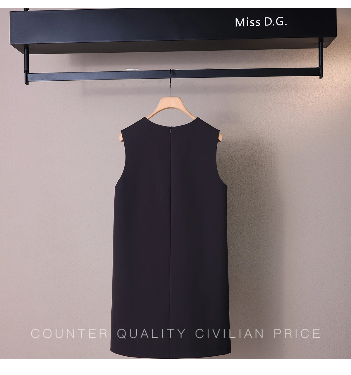 الفرنسية الأنيقة أزياء من الدانتل متابعة كم طويل قميص أزرق بلا أكمام الخامس الرقبة تانك فستان تنوعا مزاجه قطعتين مجموعة للنساء #4