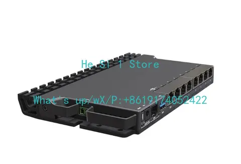 RB5009UPr+S+IN RB5009 router with PoE-in and PoE-out on all ports, small and medium ISPs. 2.5/10 Gigabit Ethernet SFP+