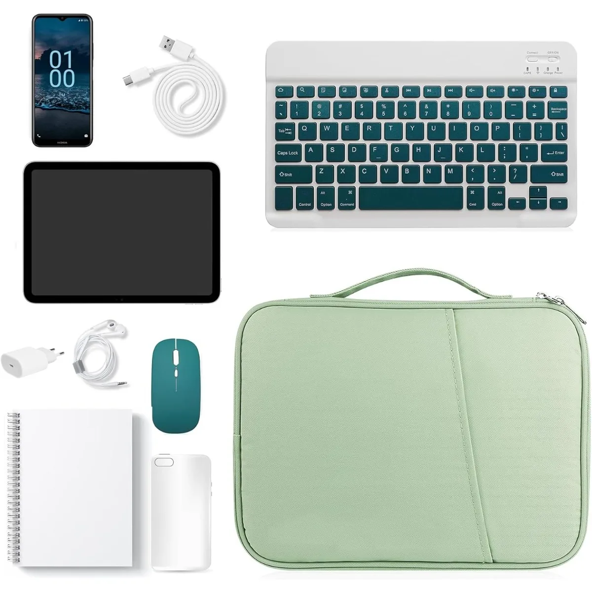 

iPad Pro 12.9 Sleeve Case, Tablet Bag for iPad Pro 13-in (M4), iPad Air 13-in (M2), Surface Pro 9/8, 12.4” Galaxy Tab S8+/S9+
