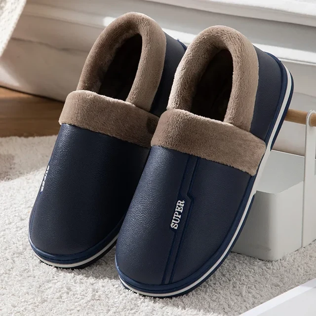 Large size mens slippers online