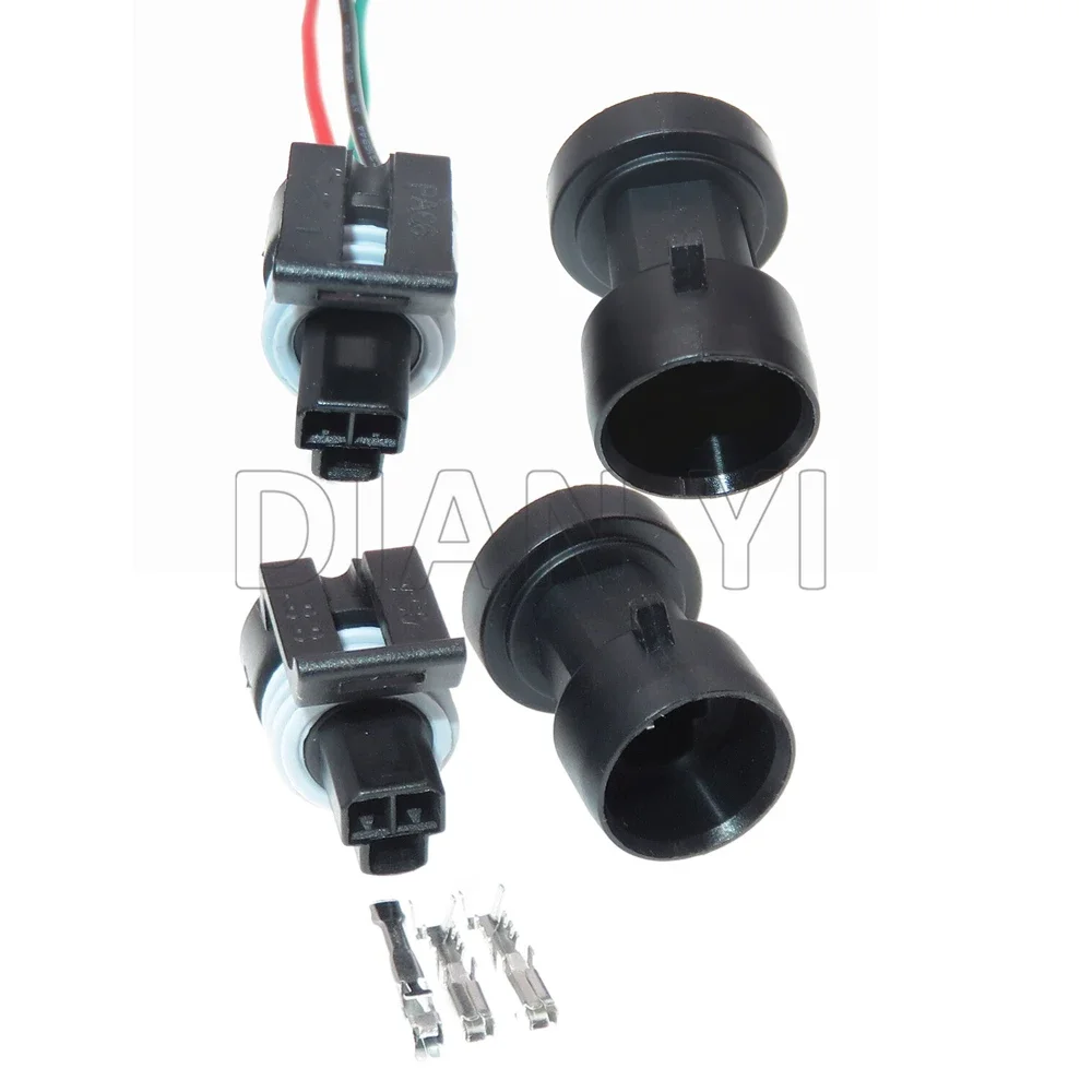 1 Set 3 Way Water Temperature Sensor Connector AC Assembly 12110192 12065287 Air Damper Fuel Injector Diesel Common Rail Socket