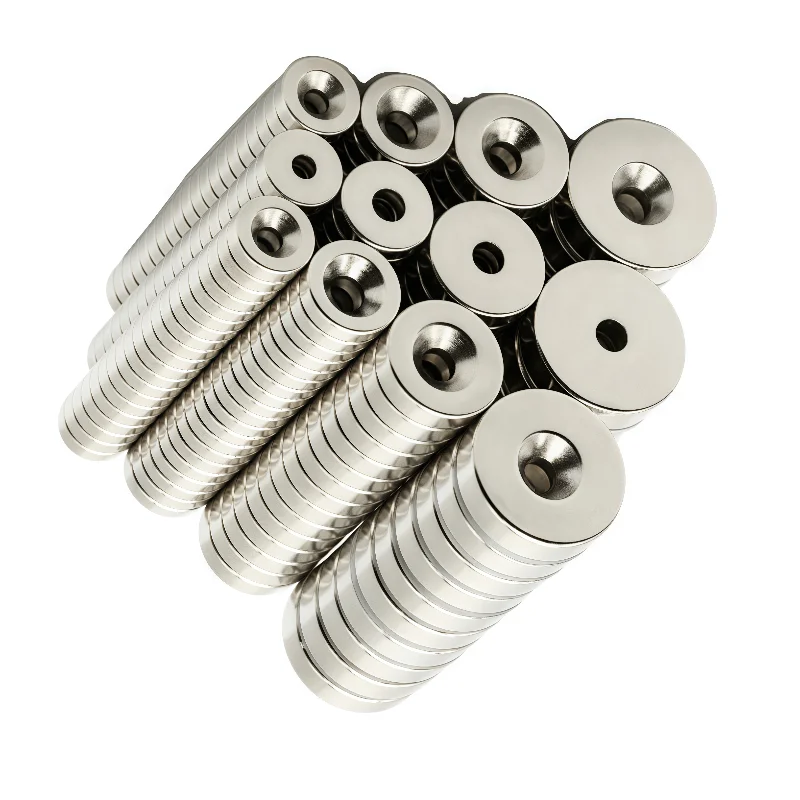 

10 pcs/lot N52 high-strength countersunk magnets with a diameter of 50-60 mm