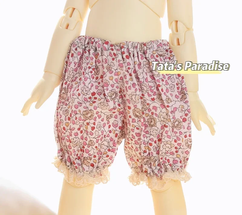 Vêtements BJD YOSD pour bébés, vêtements au beurre, haut court, pantalon mignon 03, pantalon floral, vêtements pour bébés trempés, accessoires BJD, 1/6