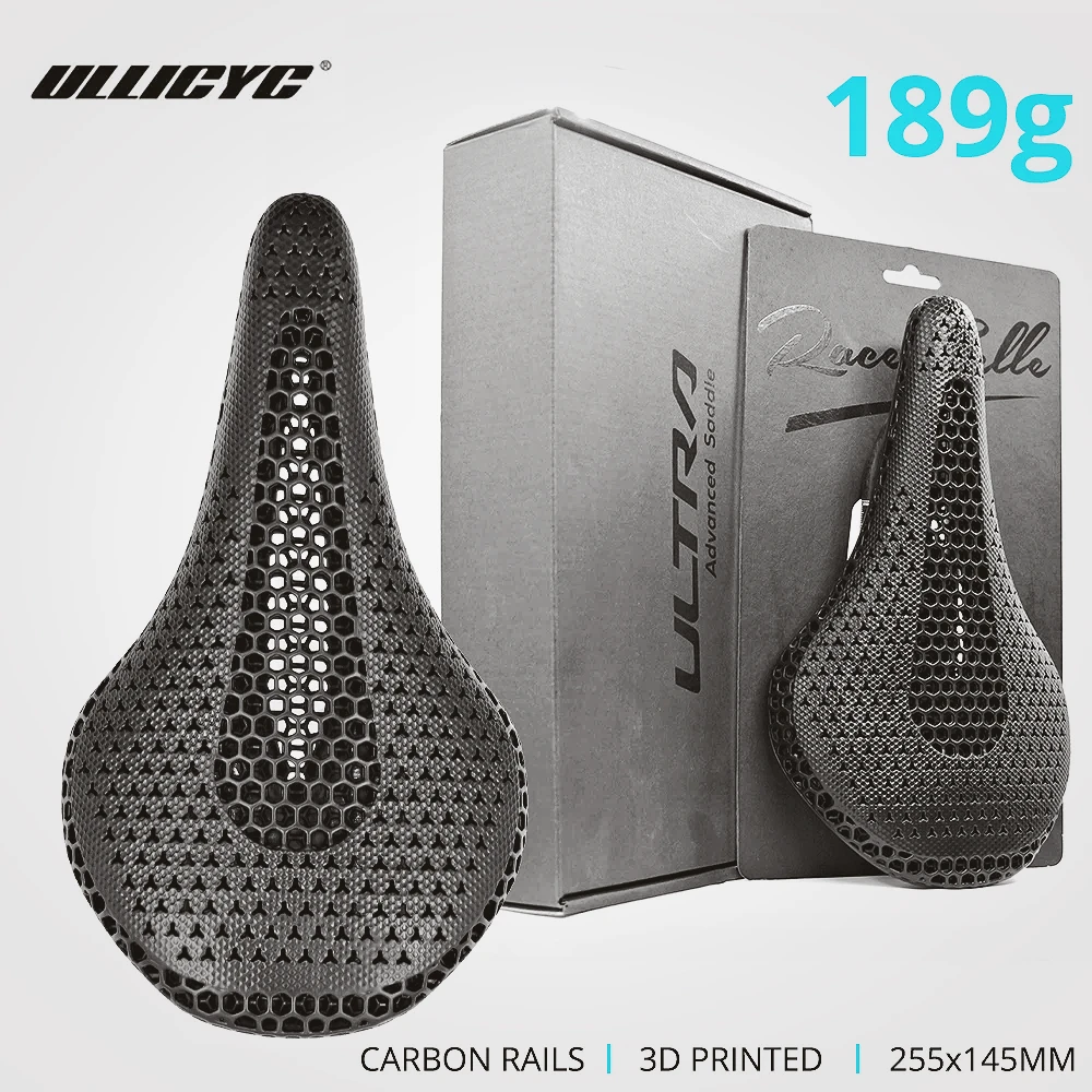 

Велосипедное седло ULLICYC Ultra 3D, ультралегкое, 189 г, 255x145 мм, карбоновое, для MTB, шоссейных и гравийных велосипедов