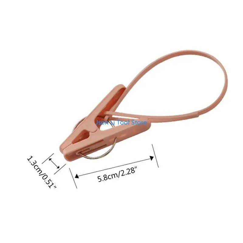 Alfileres ropa y08d 12pcs con cuerda plástico para tendedero secando clips ropa mini pinzas para ropa Photos a prueba