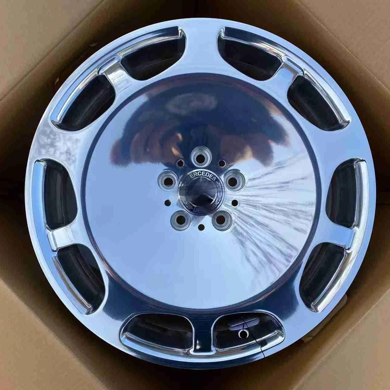 WOAFORGED Forged Wheels Polished Chrome Forged Car Wheel Aluminium Alloy 18 19 20 21 22 Inch for Mercedes  Bentley