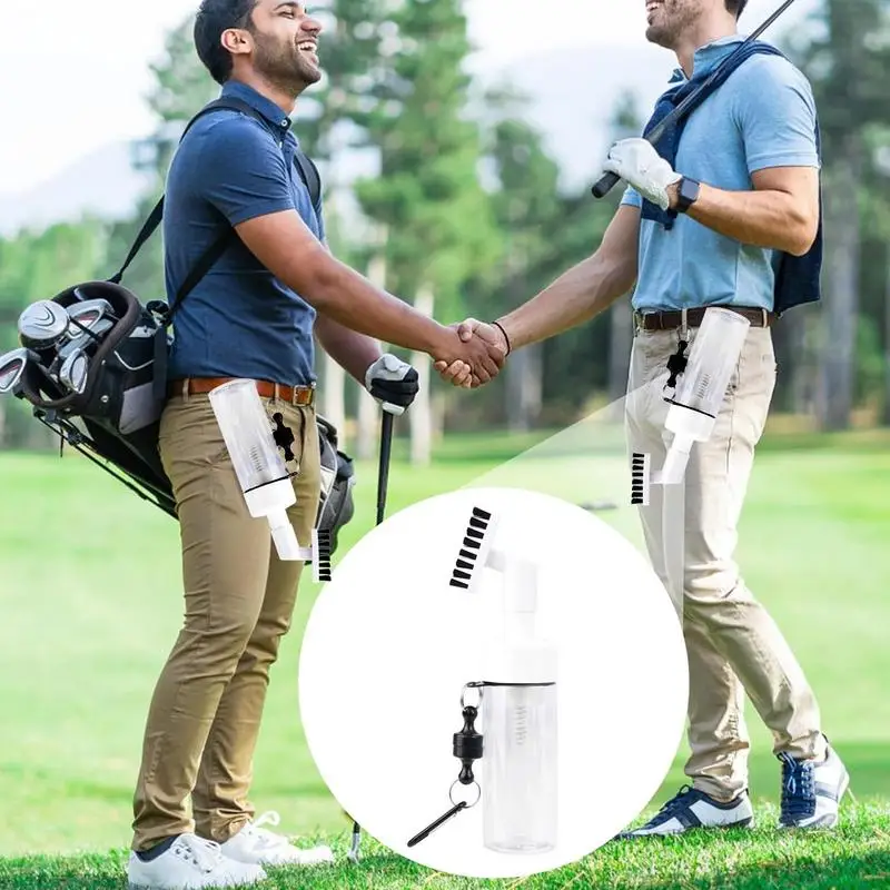 

Golf Club Head Cleaner Brush Squeeze Water Bottle Golf Club Groove Cleaner Sport Enthusiasts Bag Accessories With Magnetic