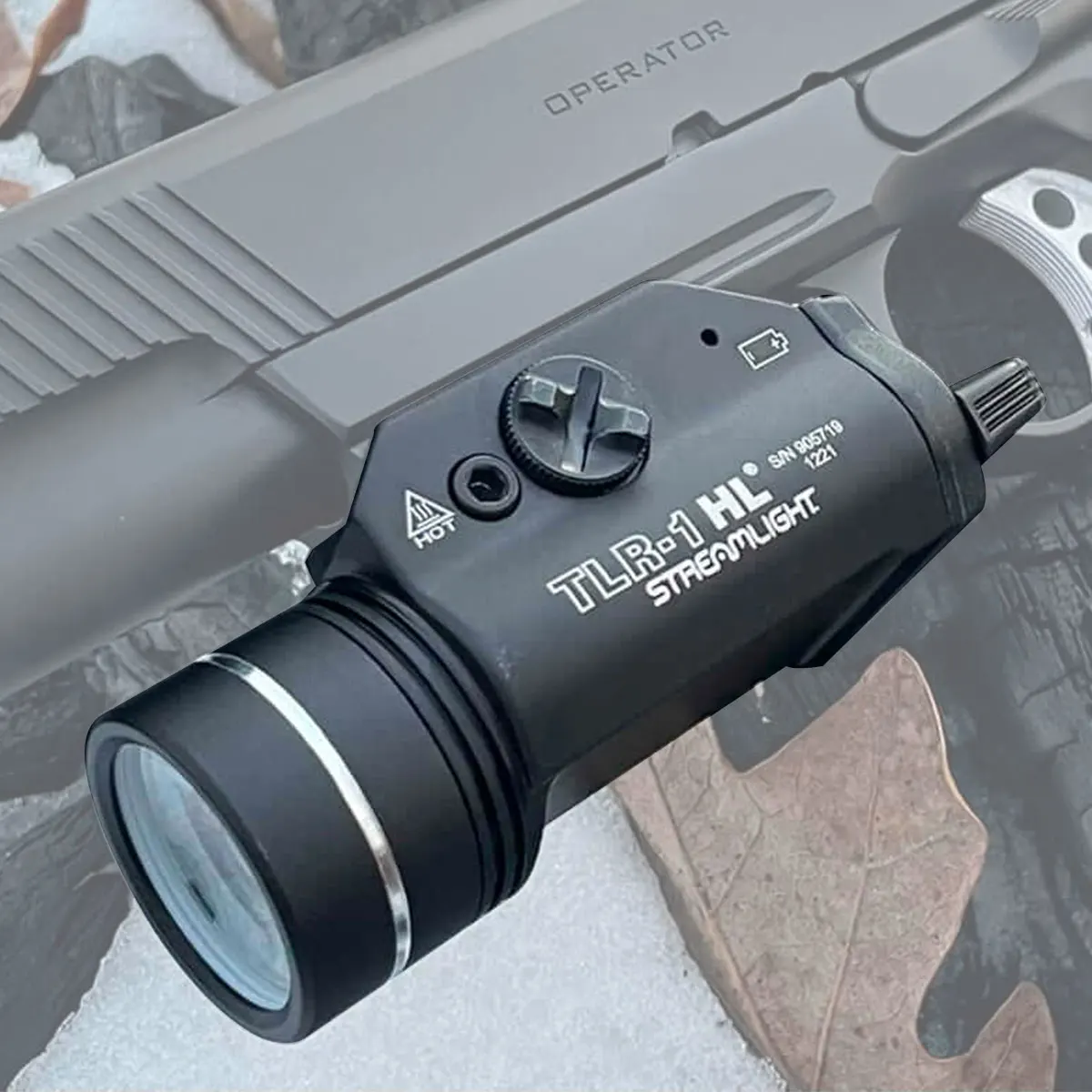 

Tactical Scout Light LED White Strobe Flashlight TLR7-7 TLR-1 HL Streamlight Handgun Rifle X300 Picatinny Rail Mounted Torch