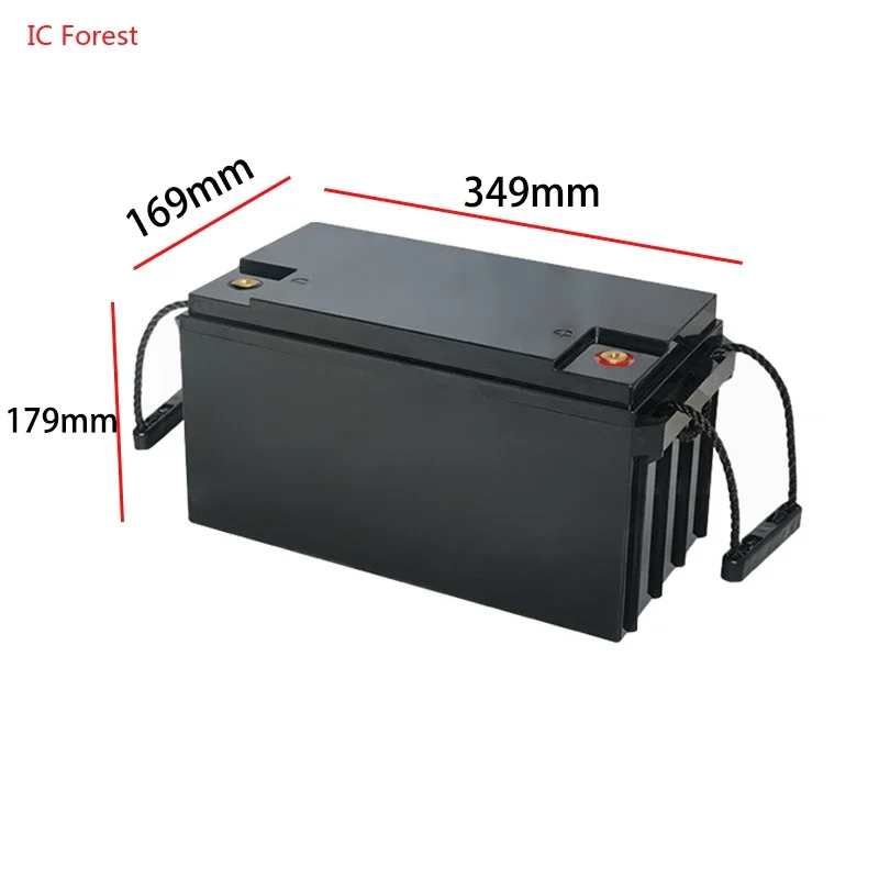 12V 24V Lifepo4 Battery Case 50Ah 90Ah 105Ah 120Ah 150Ah 200Ah Battery Storage Boxes Yachts RV Battery Solar Cells Plastic Case