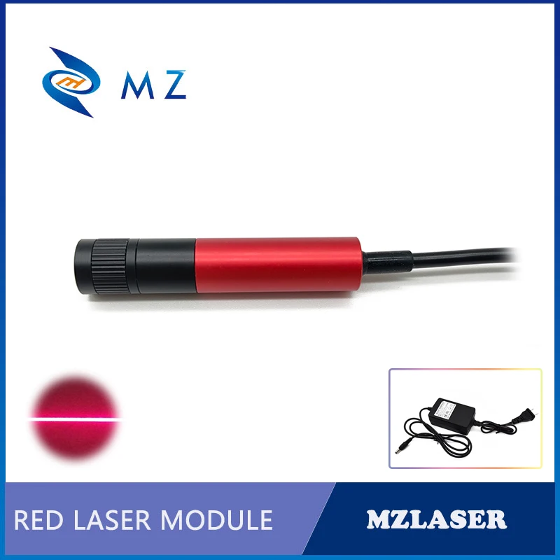 Imagem -04 - Linha Vermelha do Módulo do Laser com Foco Ajustável D12 mm 635nm 20mw Lente de Vidro de Alta Qualidade Apc Drive tipo Circuito cw Modelo com Adaptador