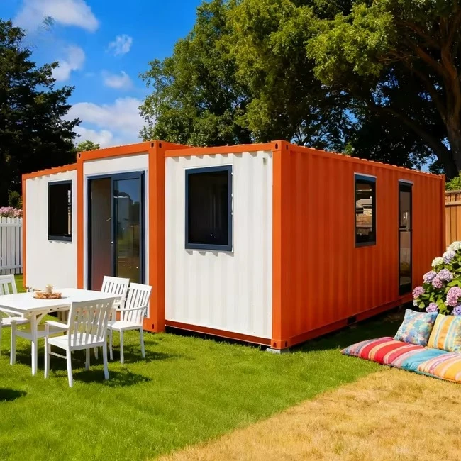 Casa Contenedor Prefabricada Expandible de Lujo de 40 pies, Diseño de Villa para Uso Residencial