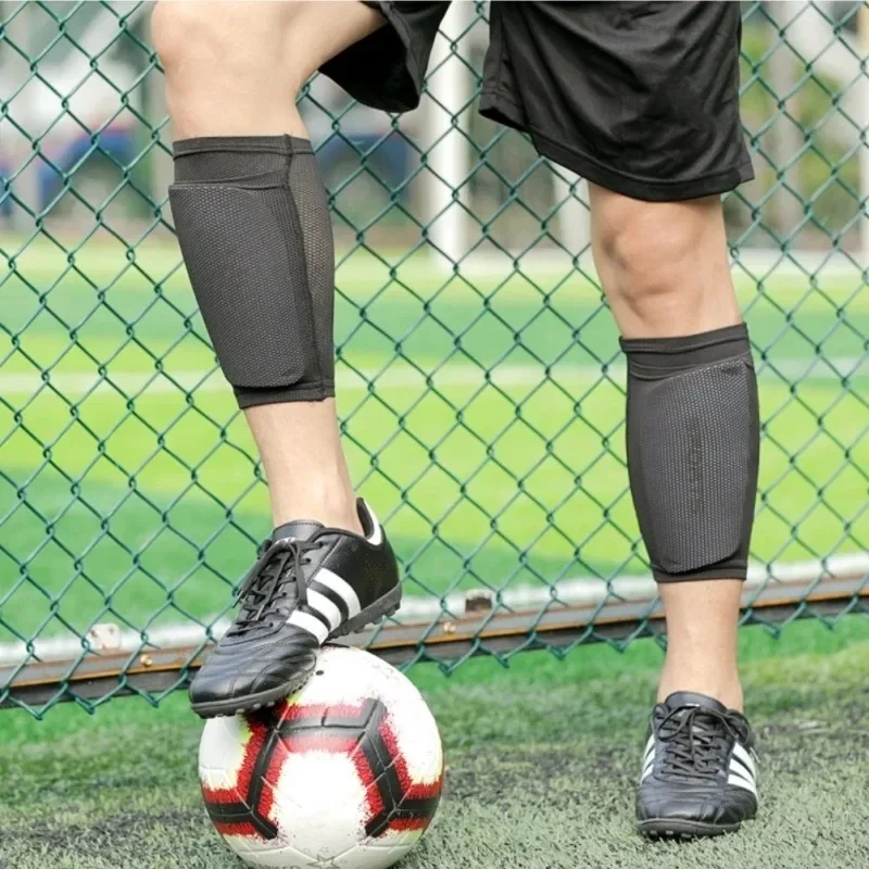 A Set Soccer Protective Socks with Pocket for Football Shin Pads Leg Protector Calf Sleeves Adults Child Shin Guard Support Sock