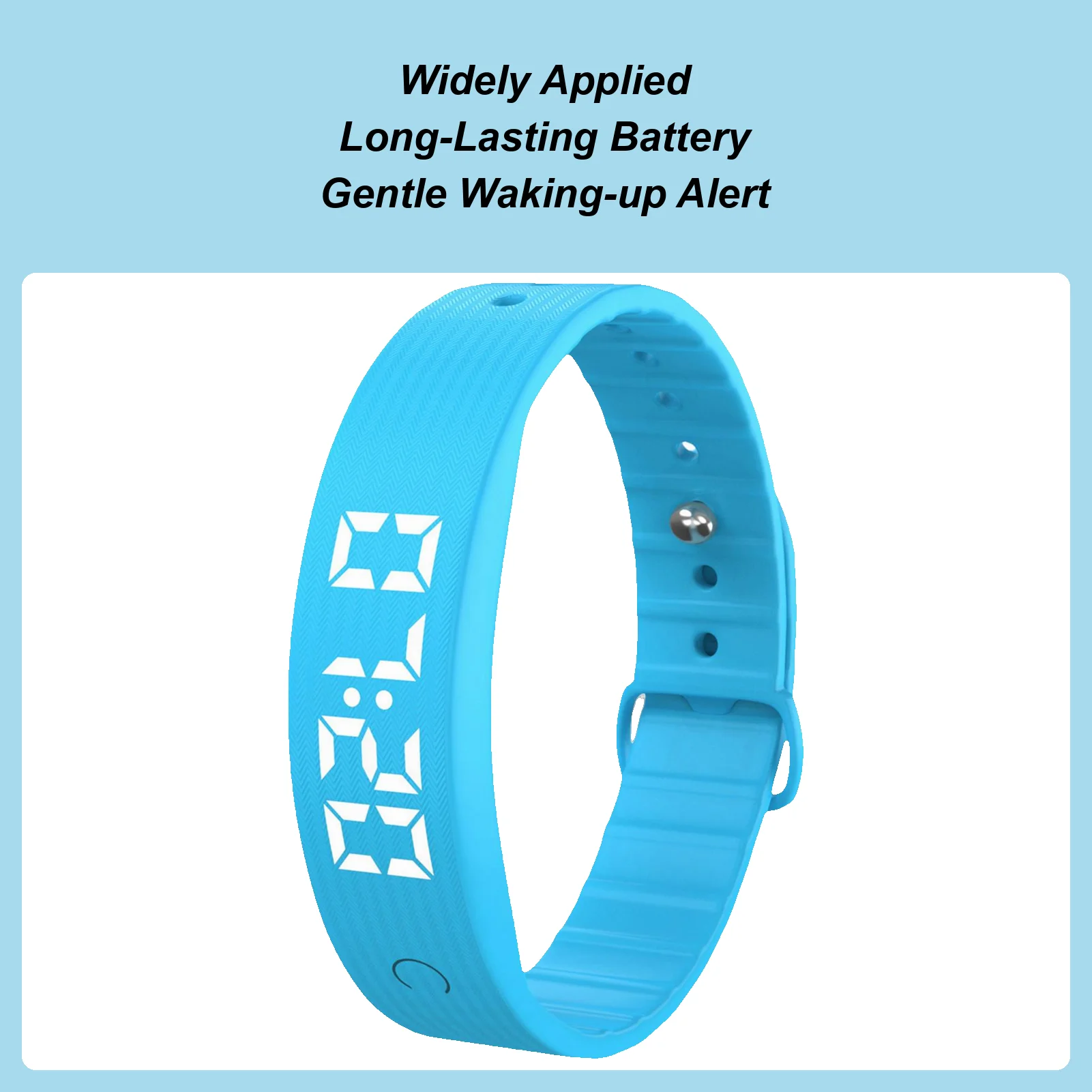 Silent Alarm Wristband Rechargeable Bracelet With Timer Silicone Vibration Clock Alarm Wristband For Adults Kids Couples Daily