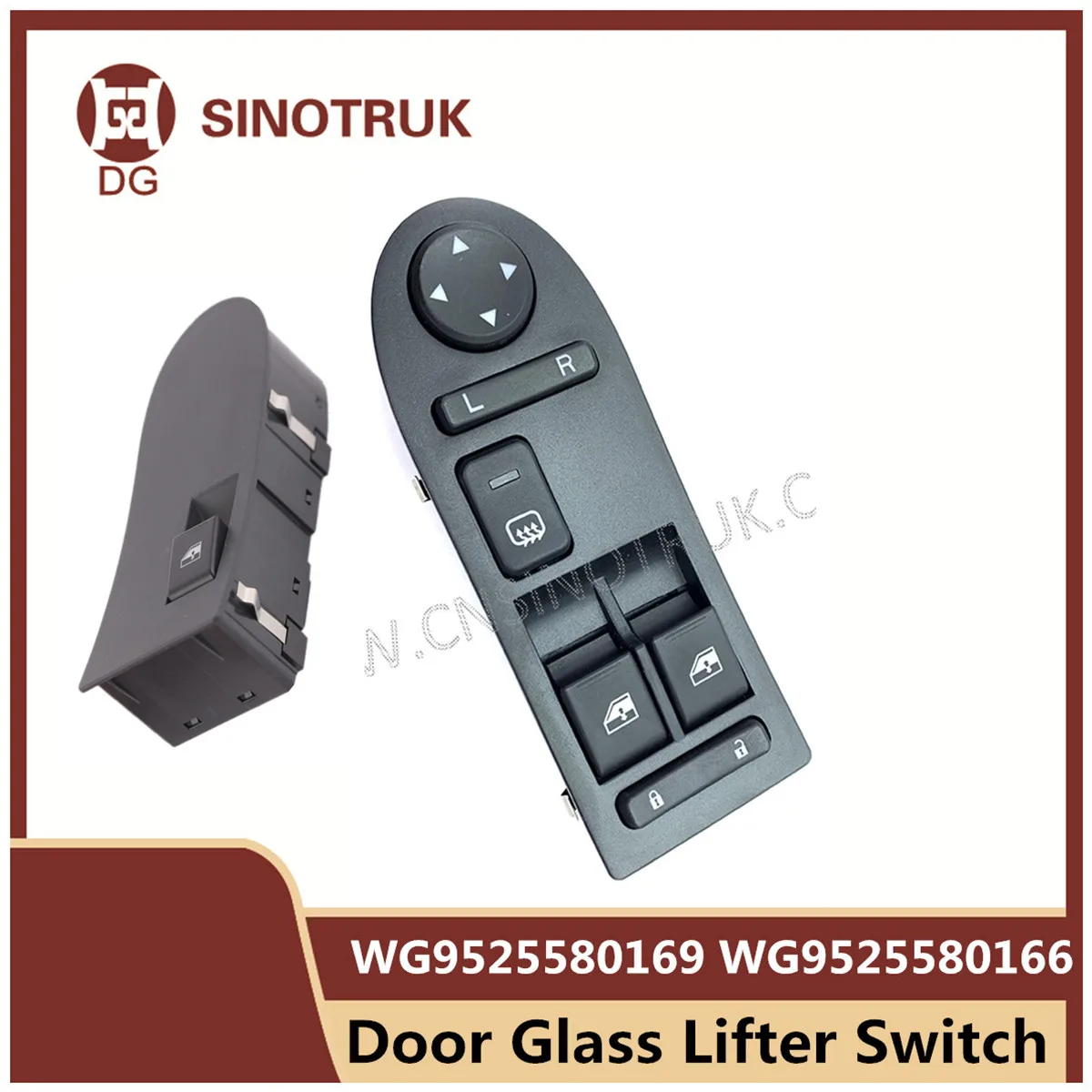 WG9525580169 Door Glass Lifter Switch for Sinotruk Hohan N7G Cab Spare Parts Original Truck Accessories Electric WG9525580166