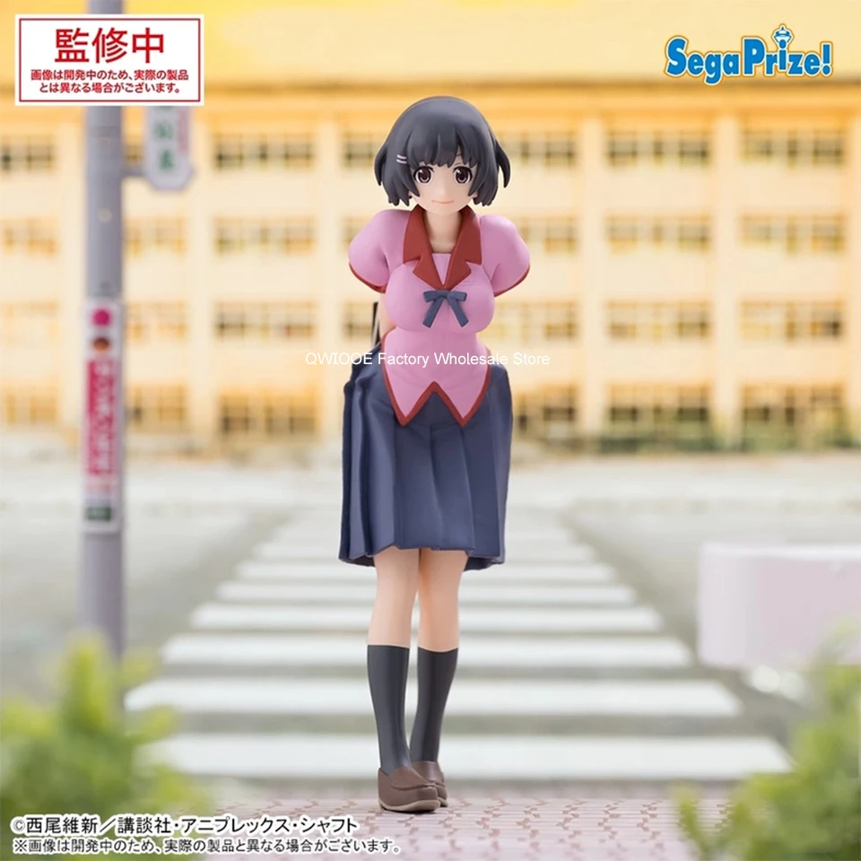 Original Genuine SEGA Zoku Owarimonogatari 18cm Hanekawa Tsubasa Anime Figure Toys PVC Model Collector Action Figurine Doll Gift