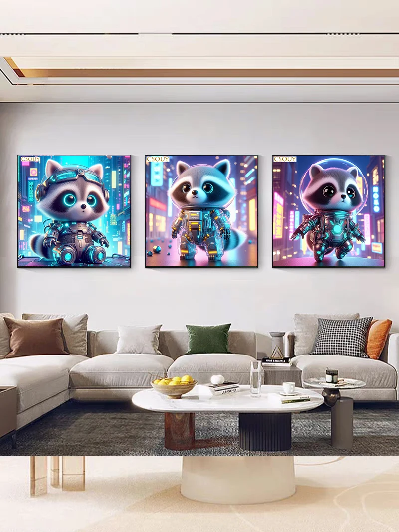 

Tech-machine Panda 100% Fairy Dust Square Drill Full Diy Diamond Painting Cross Stitch Crystal Embroidery Mosaic Decor Needllwor