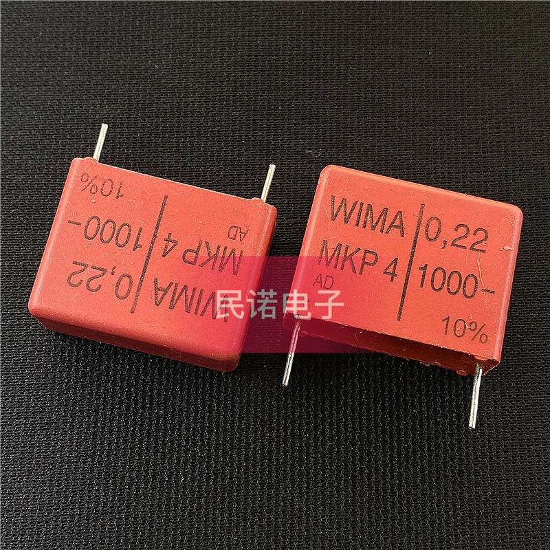 

5/10/50 шт. немецкий пленочный конденсатор WIMA MKP4 1000 В 0,22 мкФ 1000 В 224 220NF шаг 22,5 мм аудио пассивный конденсатор