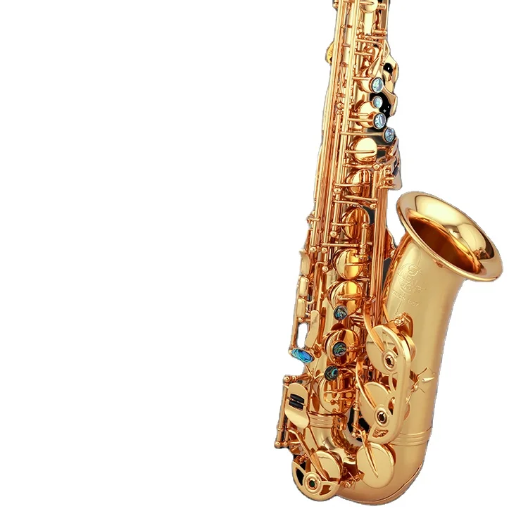 

Professional Performance Alto Saxophone Gold Lacquer Brass Eb Tone Alto sax