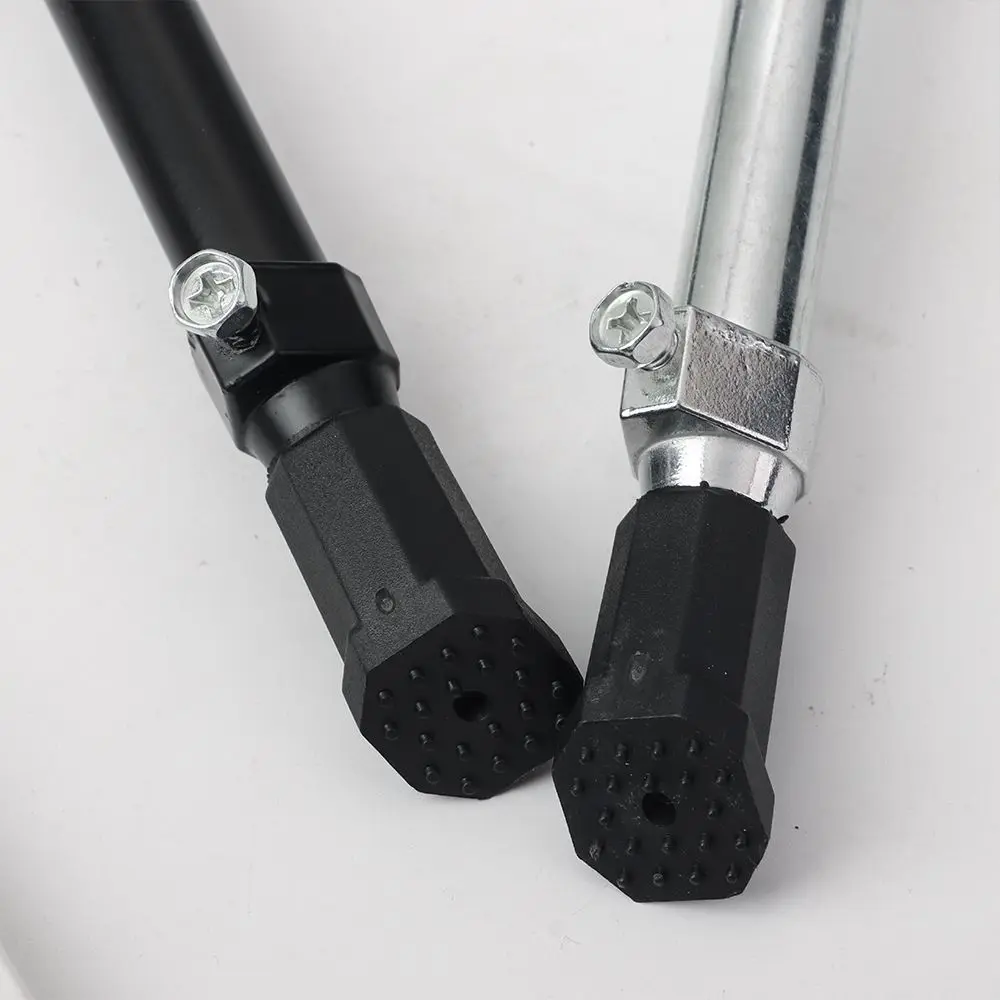 دراجة ركلة الوقوف دورة قابل للتعديل سبيكة القدم الثقيلة الدعامة دراجة جبال الرياضة أسود فضي #6