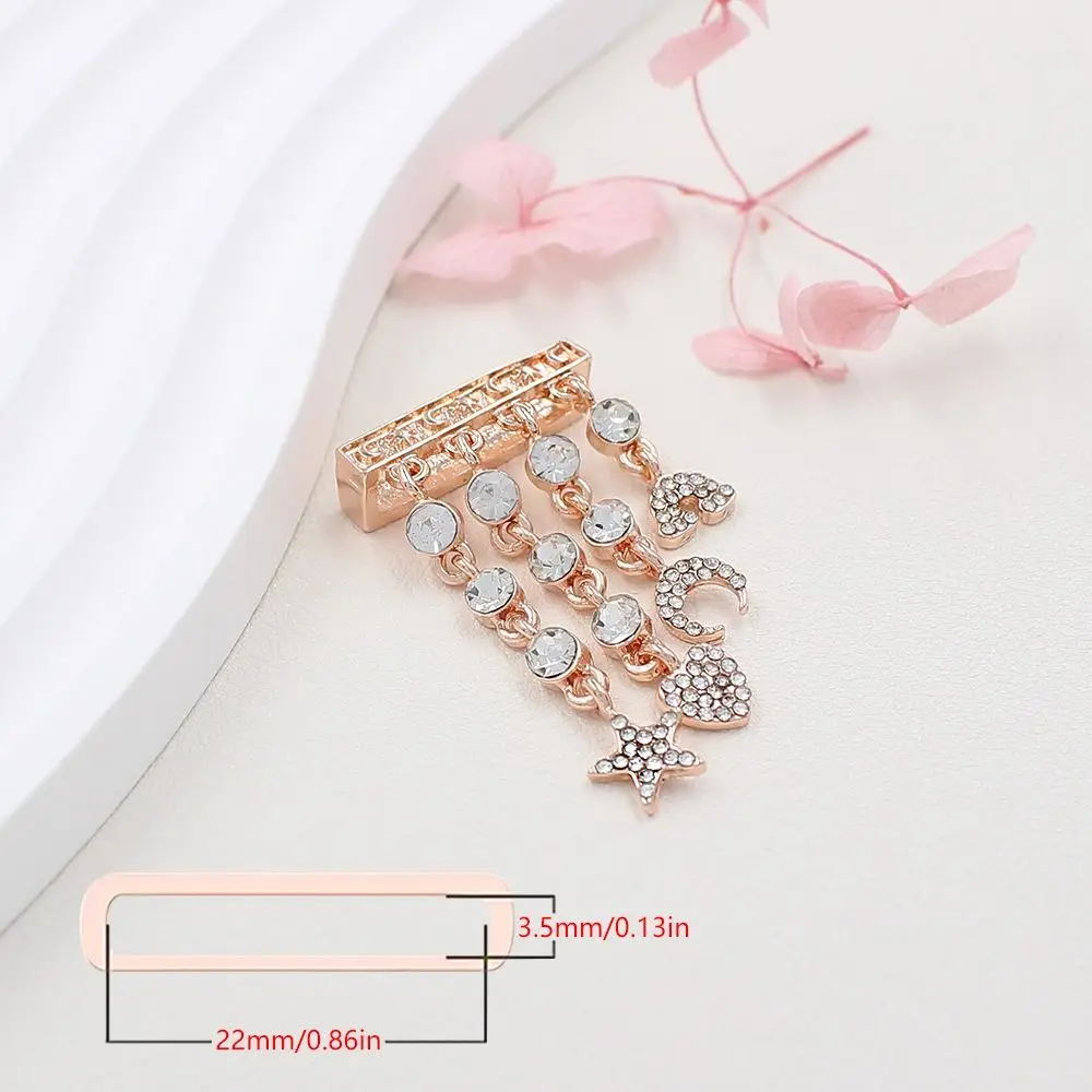 Armband Horlogeband Ornament Creatieve Diamant Broche Polsgordel Bedels Metalen Decoratieve Ring Riem Accessoires