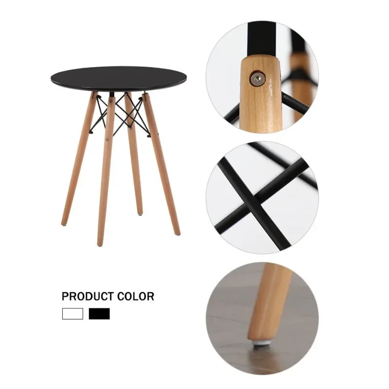 Modern simple dining table for home eating solid wood table