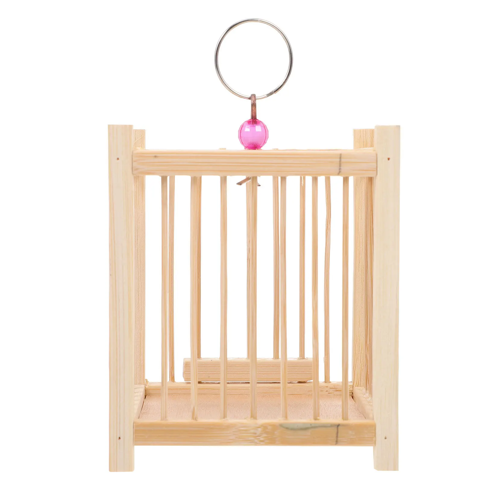 

Bamboo Cricket Cage Hanging Insect Cage Durable Safe Reliable Practical Design Wide Applications Reusable Easy Use