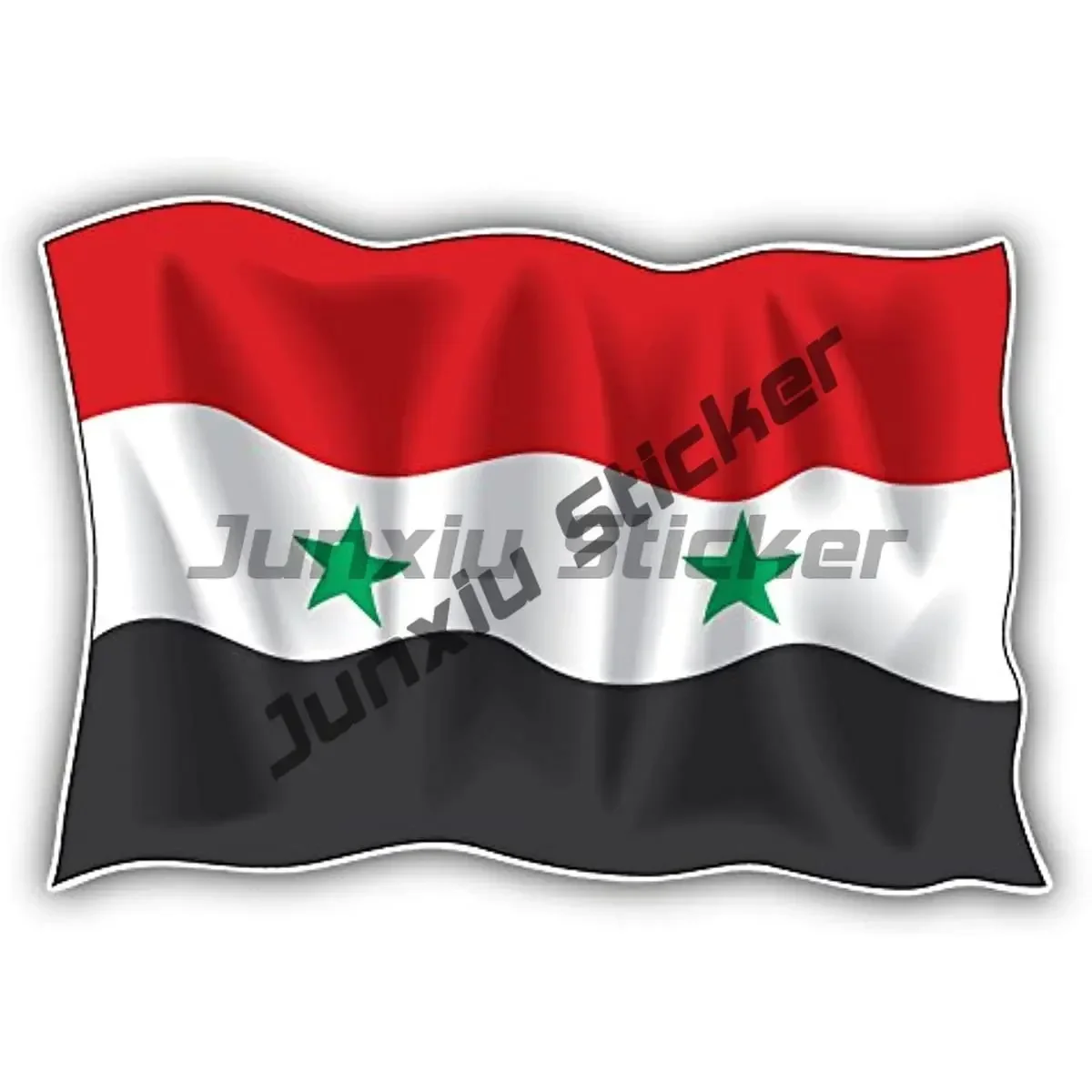 سوريا العلم شعار ملصقات عالية الجودة سوريا العلم خريطة النصر ختم السفر المتعثرة خمر ملصق مضاد للمياه الملحقات