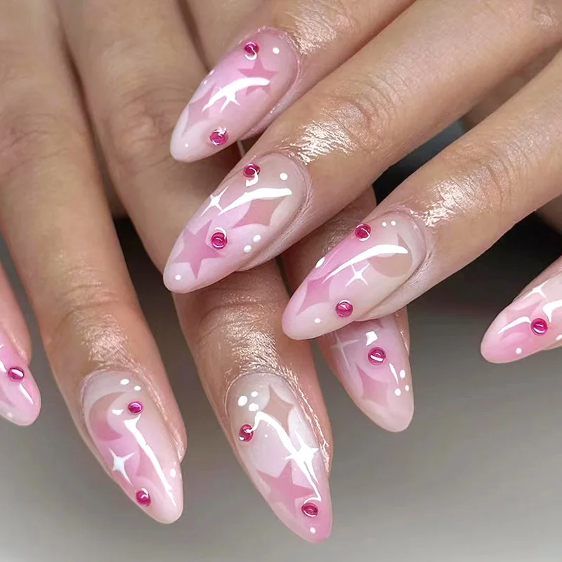 Nail Art 3d Decals White Hollow Hearts Stars Bows Butterflys Adhesive Sliders Nail Stickers Decoration For Nail Tips Beauty