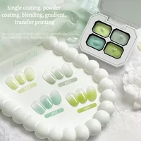 Gel de nail art quatre grilles pour le printemps et l'été, idéal pour le dégradé et la peinture. Séchage LED, sans rinçage, nail art DIY 1