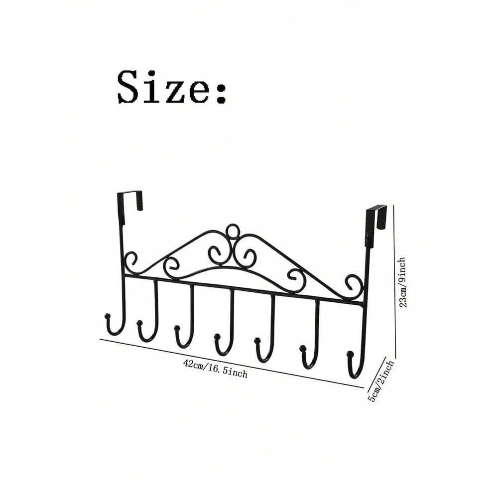

Door Hanging Hook, NailFree Wall Mounted Hanger Rack, Bedroom Wardrobe Closet Storage Organizer, Suitable For Office, Living Ro