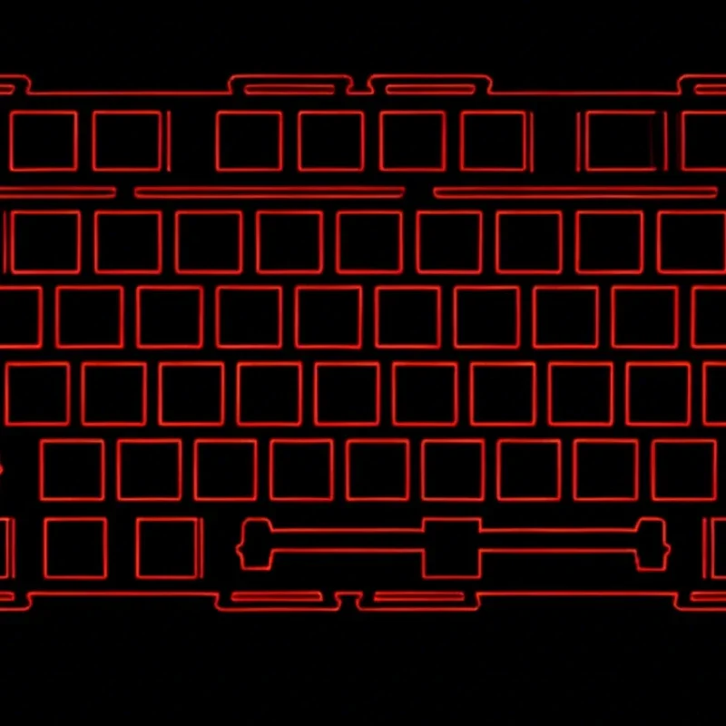TickType DP104 Keyboard Plate Custom ALU CF PC POM PP FR4 Keyboard Mounting Plate Accessories Per-key Cutout Unslotted Plate 6
