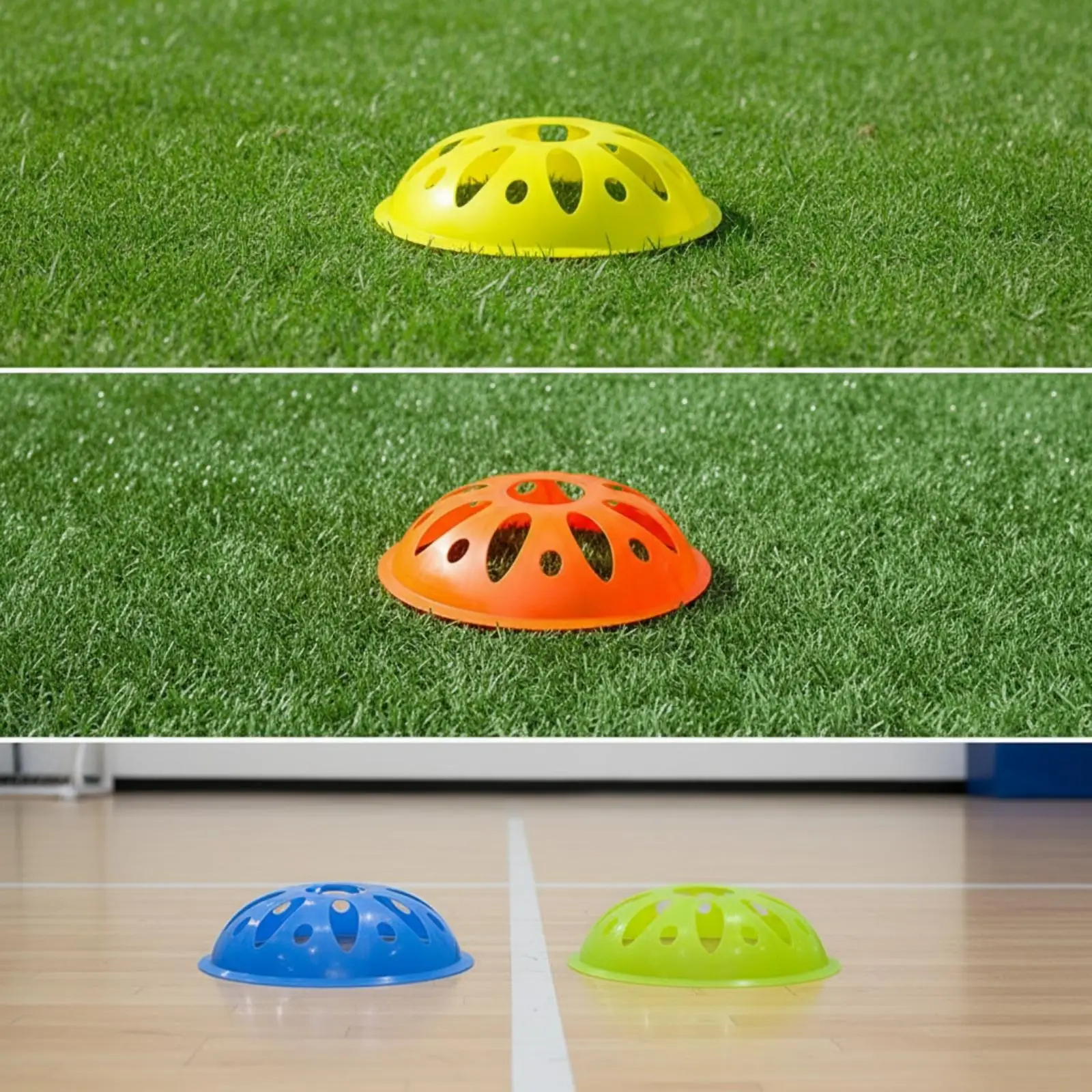Football Agility Cones for Soccer Training Speed and Footwork Exercises Portable PE Marker Discs for Field