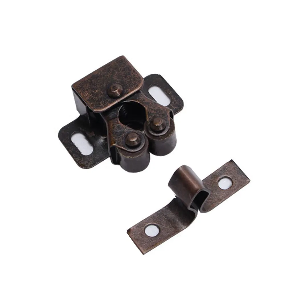 Convenient 8X Twin Double Roller Catch Latch for Cupboards Wardrobes Furniture Easy to Install Suitable for Various Doors